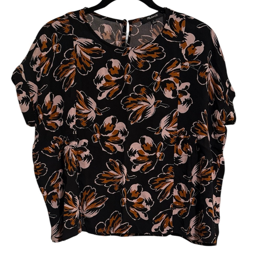 ☀️ Madewell Boxy Floral Print Blouse